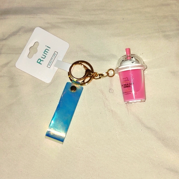 Rumi Other Nwt Rumi Bubble Tea Key Chain Poshmark